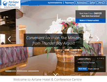 Tablet Screenshot of airlanehotel.com